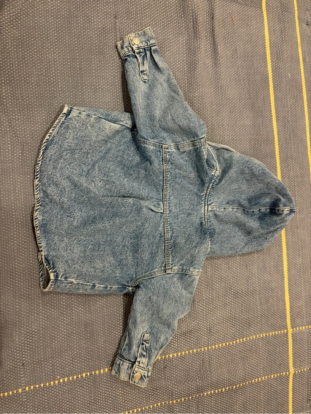Zara Kids Hooded Denim Jacket - Light Blue Wash